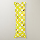 絵文字（黄、白） ボディピロー (正面縦)