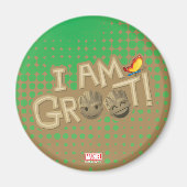 絵文字「I Am Groot」 マグネット (正面)