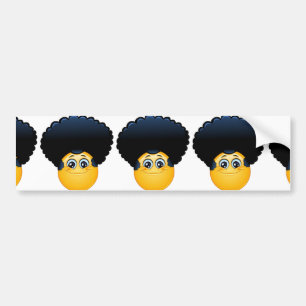 絵文字afro バンパーステッカー