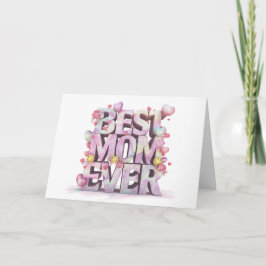 *~*絵文字AP72写真お洒落母の日用カード サンキューカード