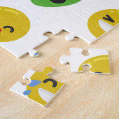 絵文字happy顔 ジグソーパズル (側面)