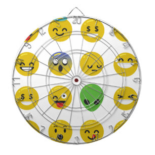 絵文字happy顔 ダーツボード