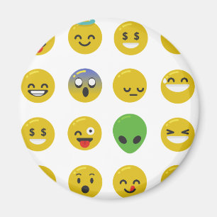 絵文字happy顔 マグネット