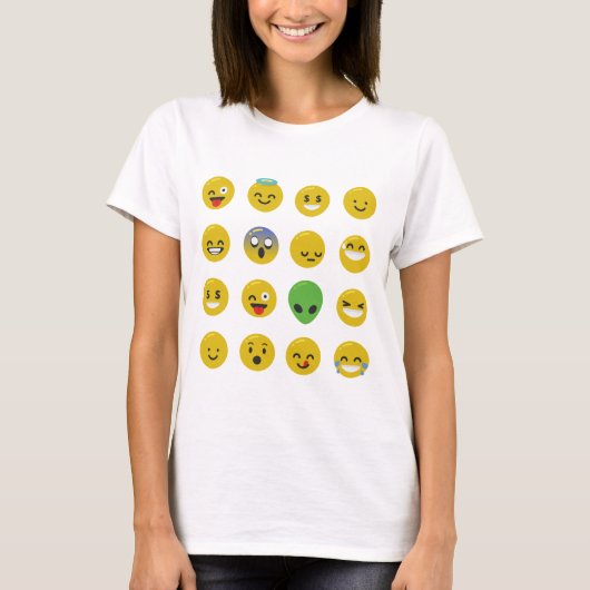 絵文字happy顔 tシャツ (正面)