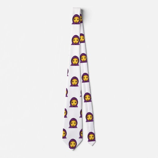 絵文字hijabメンズウェアメンズネックタイ ネクタイ (正面)