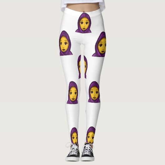 絵文字hijab leggings レギンス (正面)