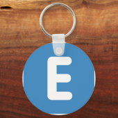 絵文字Twitter – レターE キーホルダー (正面)