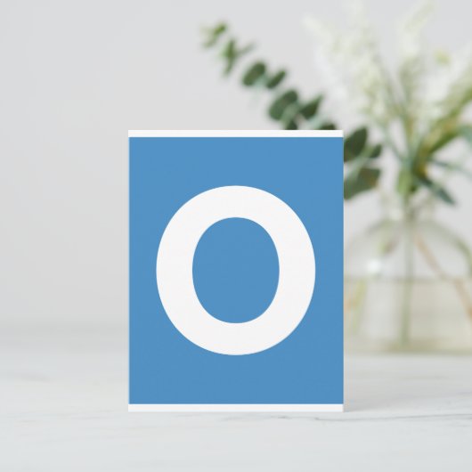 絵文字Twitter – 文字O ポストカード (スタンド正面)