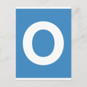 絵文字Twitter – 文字O ポストカード (正面)