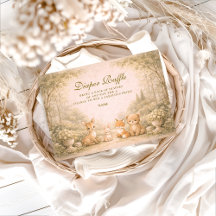 絵本のような森の庭園のオムツくじ