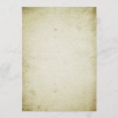 絵本のページ風 ヴィンテージ フェアリーテイル サンキューカード セーブザデート (裏面)