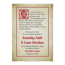 絵本のページ風 ヴィンテージ フェアリーテイル サンキューカード