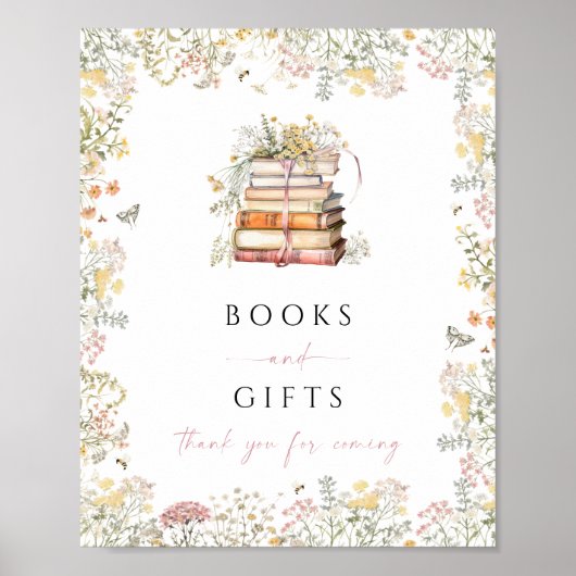 絵本の本とギフトのサイン山花の章 ポスター (正面)