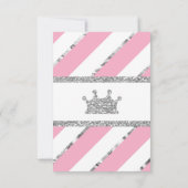 絵本カードを持ってきて、リトルプリンセス、擬似グリッター 招待状 (裏面)