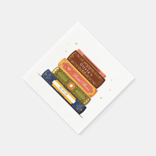 絵本ライブラリー 次の章へ ブライダルシャワー スタンダードカクテルナプキン (角)