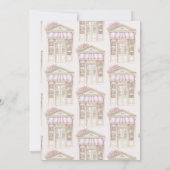 絵本屋 図書館 ブライダルシャワー 招待状 (裏面)