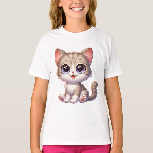 絵本猫Tシャツ(女と女) Tシャツ (正面)