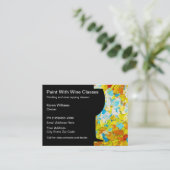 絵画およびワインのすするクラス 名刺 (スタンド正面)