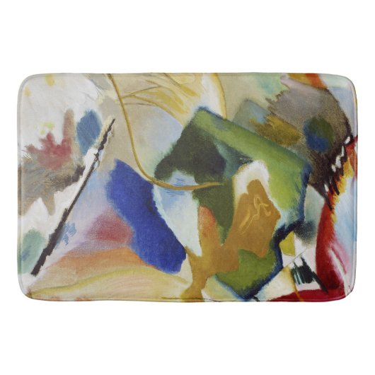絵画とグリーンセンター – Wassily Kandinsky バスマット (正面)