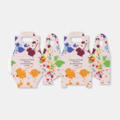 絵画のアカラフルートをテーマにした誕生日パーティー フェイバーボックス (折り畳みなし)