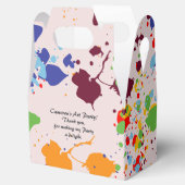 絵画のアカラフルートをテーマにした誕生日パーティー フェイバーボックス (オープン)