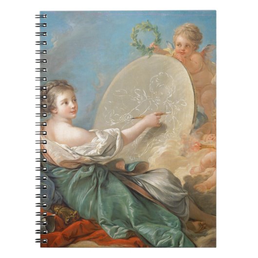 絵画のアレゴリー、1765年(キャンバスの油) ノートブック (正面)