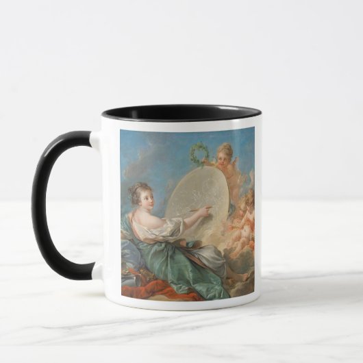 絵画のアレゴリー、1765年(キャンバスの油) マグカップ (左)