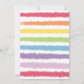 絵画のアートパーティー子供の誕生日キティキャット 招待状 (裏面)