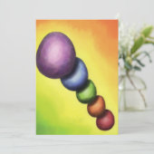 絵画のイラストレーションの虹色のイースターエッグ シーズンカード (スタンド正面)