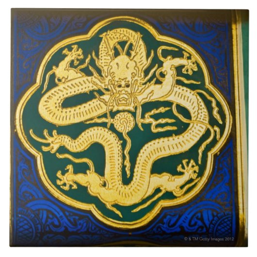 絵画のクローズアップ、仏2のタワー タイル (正面)