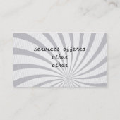 絵画のサービス業カード 名刺 (裏面)