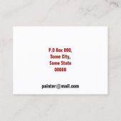 絵画のサービス 名刺 (裏面)