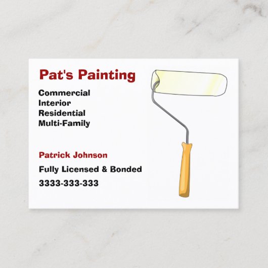 絵画のサービス 名刺 (正面)