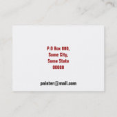 絵画のサービス 名刺 (裏面)