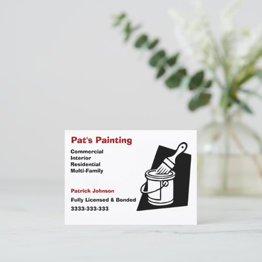 絵画のサービス 名刺 (スタンド正面)