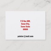 絵画のサービス 名刺 (裏面)