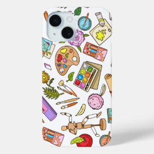 絵画のツールの印刷 iPhone 15ケース