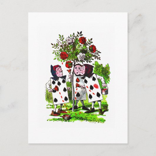 絵画のバラ赤 – はがき/招待状 インビテーションポストカード (正面)