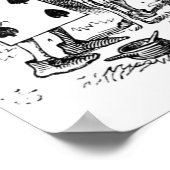 絵画のバラ ポスター (角)