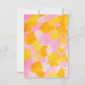 絵画のパーティーの最初の誕生日パーティー サンキューカード (裏面)