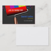 絵画のローラーペインターの名刺 名刺 (正面/裏面)