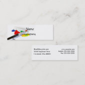 絵画の名刺の愛(細い) スキニー名刺 (正面/裏面)