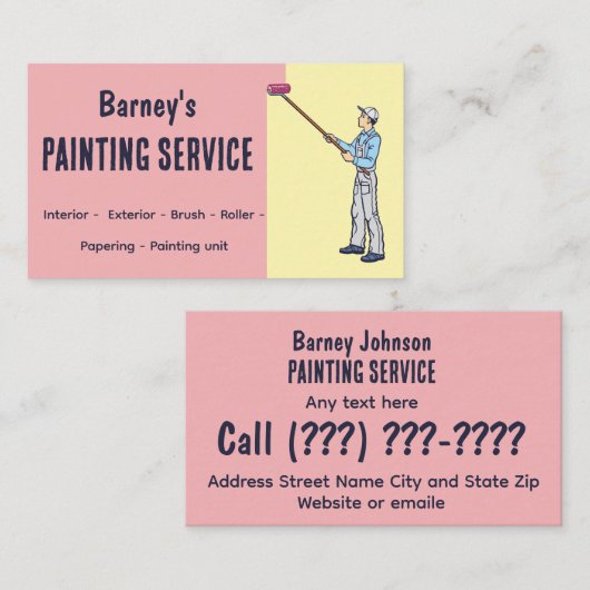 絵画の名刺 名刺 (正面/裏面)