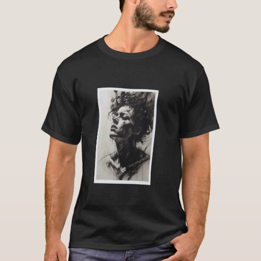 絵画の女性 Tシャツ (正面)
