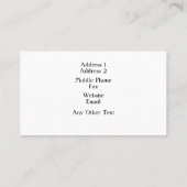 絵画の建築業者の名刺 名刺 (裏面)