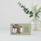 絵画の建築業者の名刺 名刺 (スタンド正面)