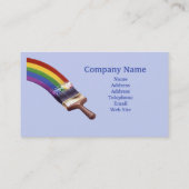 絵画の建築業者の名刺 名刺 (裏面)