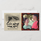 絵画の水牛Ox新年フォトフレームHGC サンキューカード (正面)