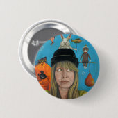 絵画の狂人 缶バッジ (正面&裏面)