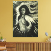 絵画の白黒 キャンバスプリント (インサイチュ (リビング))